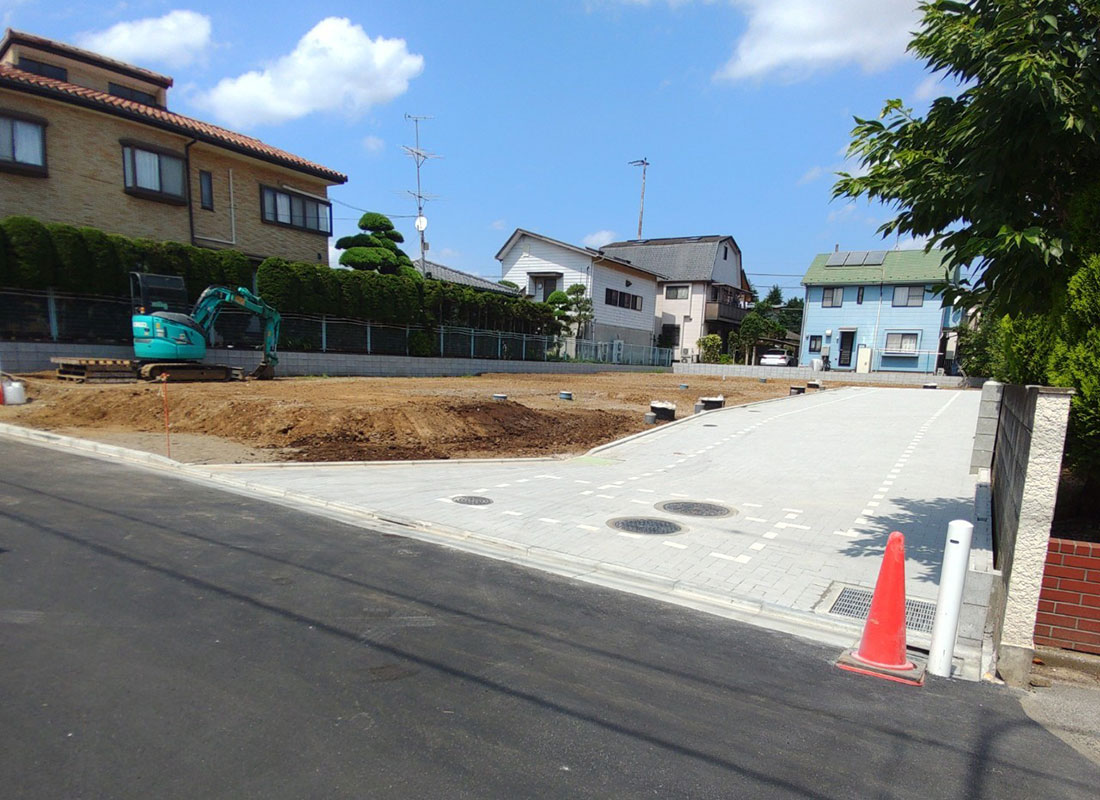 市川市管野1丁目10棟宅地開発工事